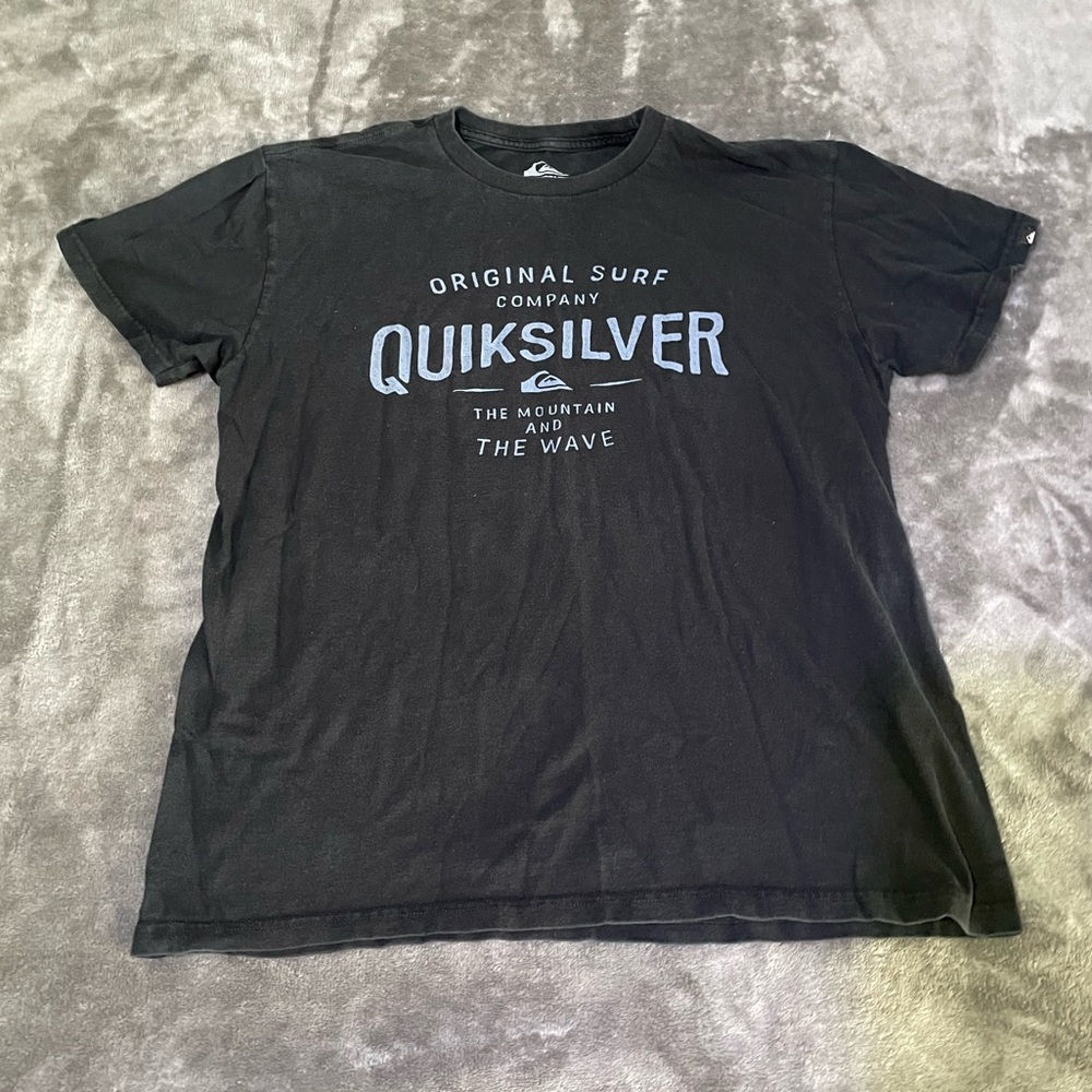 Quicksilver Black Tee Shirt Top